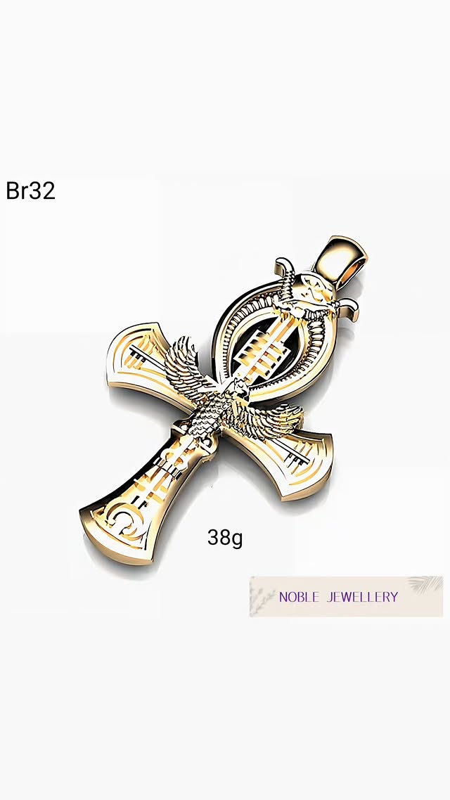 Cruciuliță aur galben 14K – model tradițional