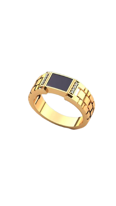 Inel stil masculin – aur galben 14K