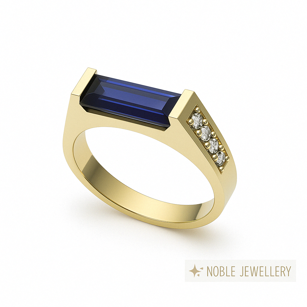 Inel stil masculin – aur galben 14K