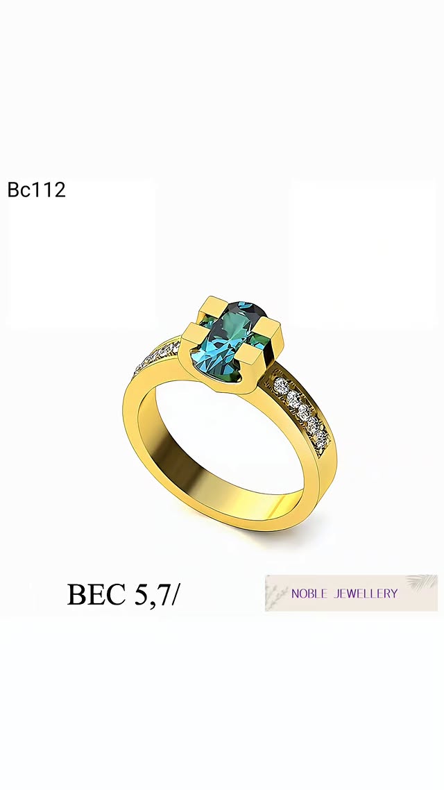 Inel cu piatră zirconiu – aur 14K