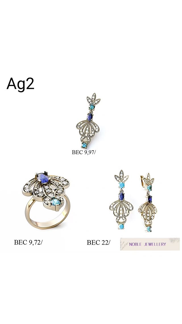 Set bijuterii aur – inel și cercei
