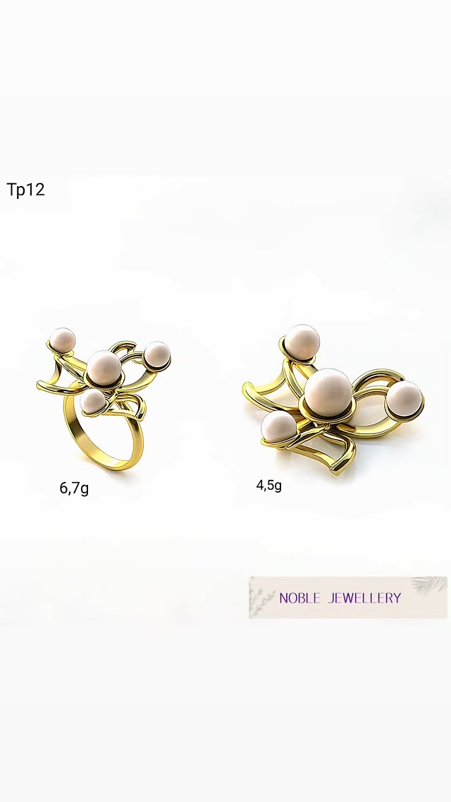 Set elegant din aur 14K – design unitar